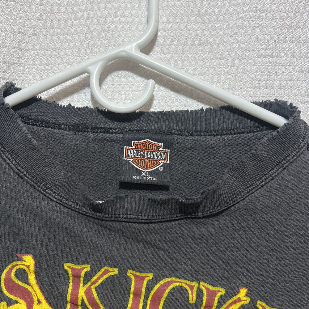 Vintage Harley Davidson Sweatshirt Ass Kickin’ Home Grown XL sweatshirt - Picture 7 of 8